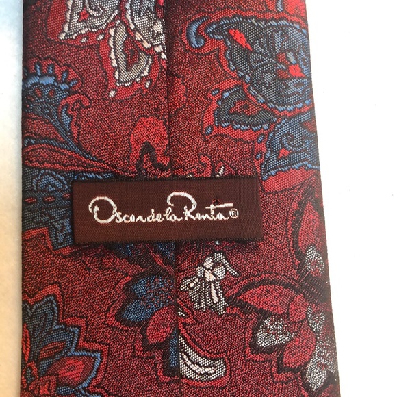 Oscar de la Renta Silk Tie NWOT - Picture 3 of 4